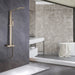 Double Handles Two Functions Wall Mounted Bathroom Shower System With Thermostatic Valve
