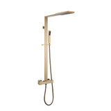 Double Handles Two Functions Wall Mounted Bathroom Shower System With Thermostatic Valve
