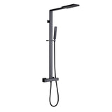 Double Handles Two Functions Wall Mounted Bathroom Shower System With Thermostatic Valve