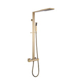 Double Handles Two Functions Wall Mounted Bathroom Shower System With Thermostatic Valve