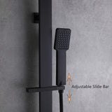 Double Handles Two Functions Wall Mounted Bathroom Shower System With Thermostatic Valve