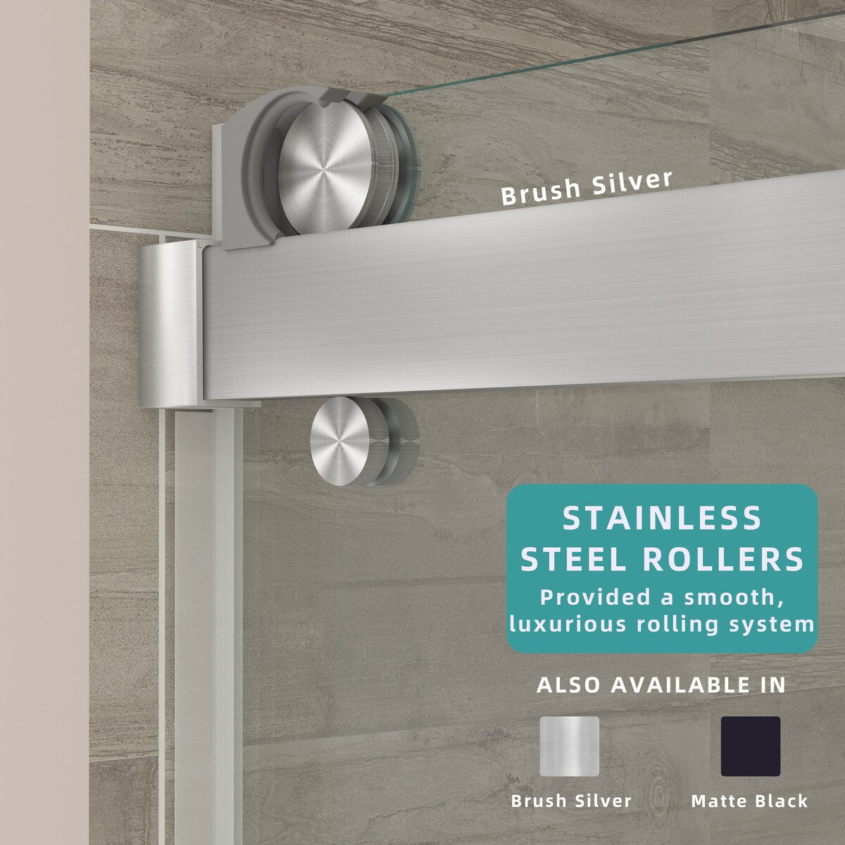 Double Sliding Door Frameless Corner Shower Enclosure with 5/16 in. Tempered Glass