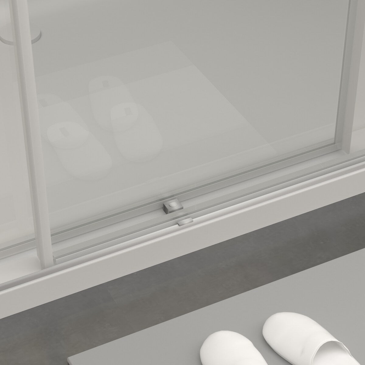 Double Sliding Door Frameless Corner Shower Enclosure with 5/16 in. Tempered Glass