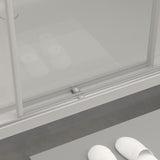 Double Sliding Door Frameless Corner Shower Enclosure with 5/16 in. Tempered Glass