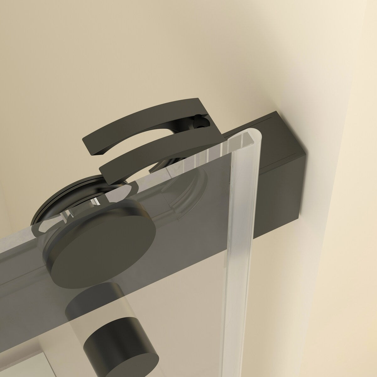 Double Sliding Door Frameless Corner Shower Enclosure with 5/16 in. Tempered Glass