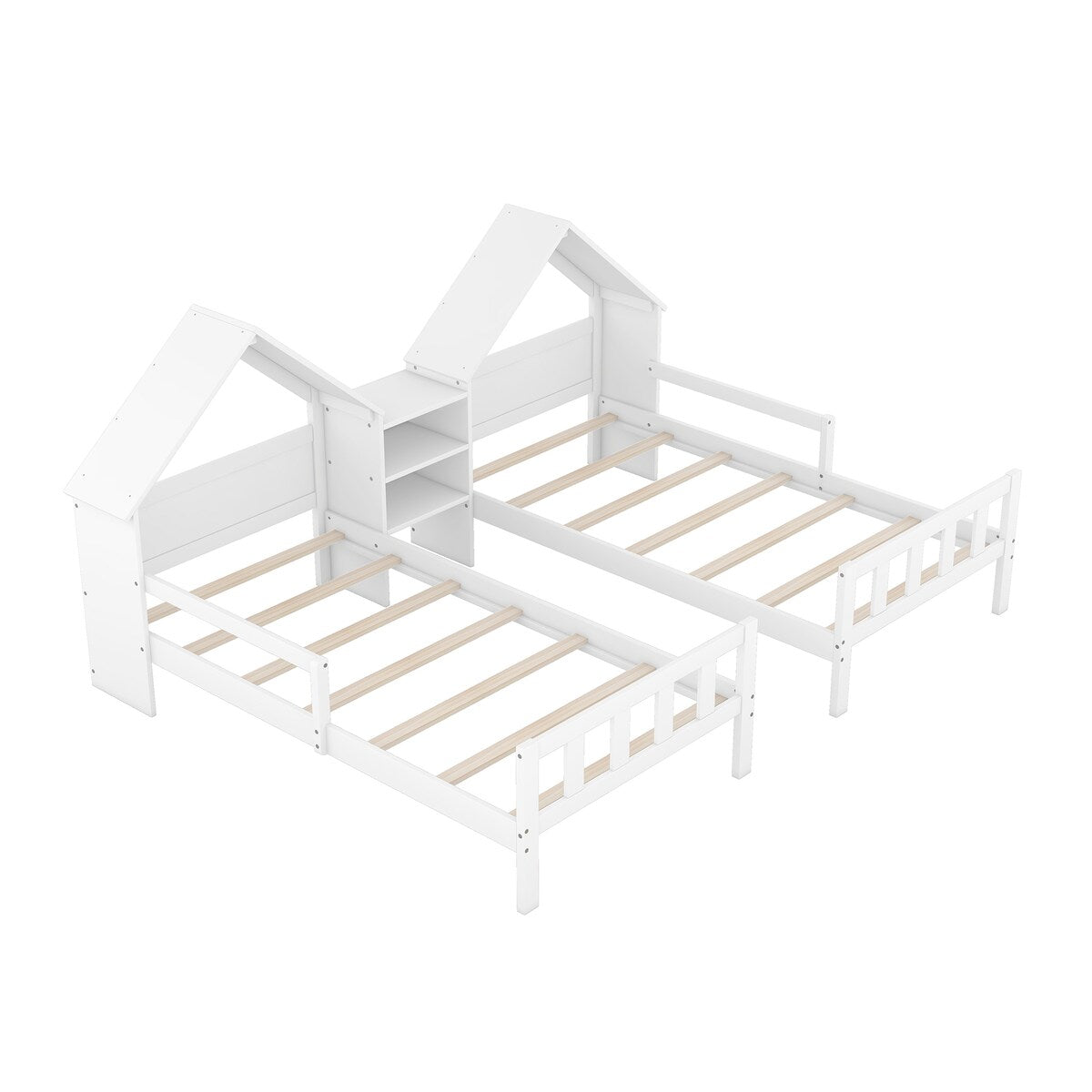 Double Twin Size Platform Bed