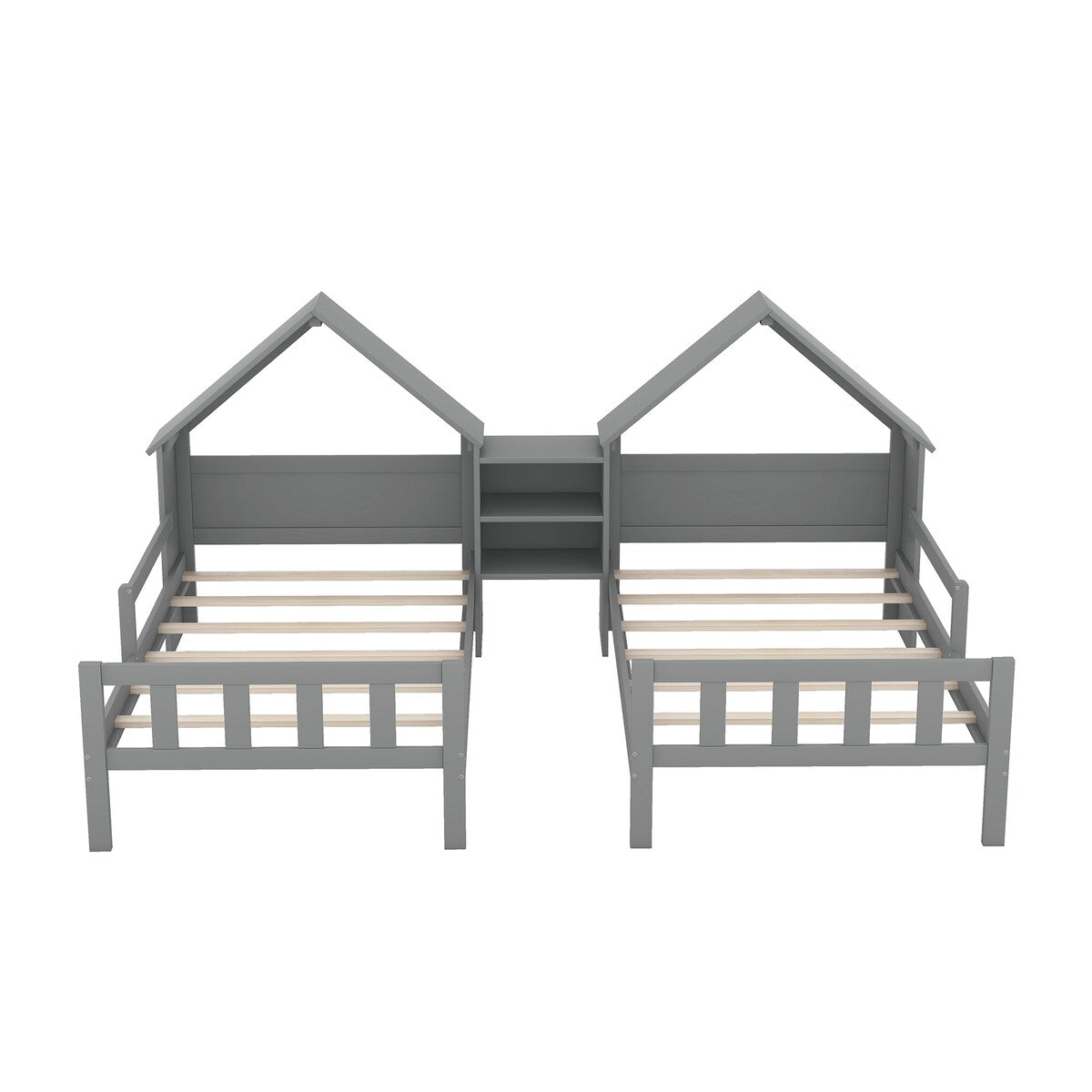 Double Twin Size Platform Bed