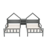 Double Twin Size Platform Bed