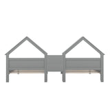 Double Twin Size Platform Bed