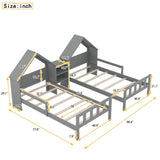 Double Twin Size Platform Bed