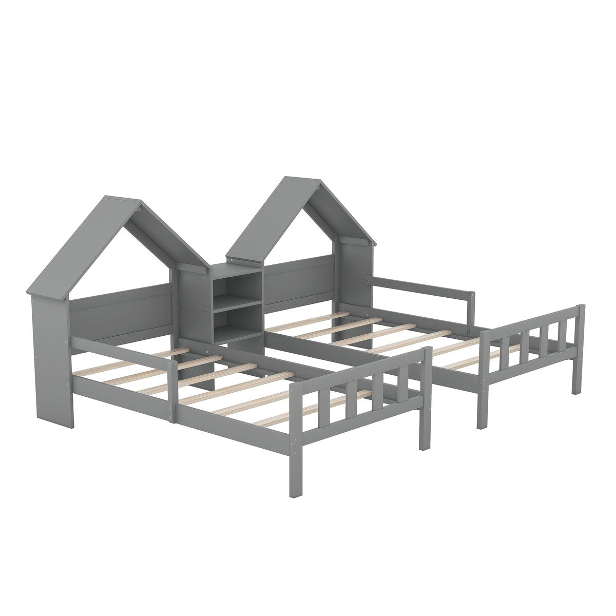 Double Twin Size Platform Bed