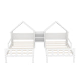Double Twin Size Platform Bed