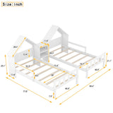 Double Twin Size Platform Bed