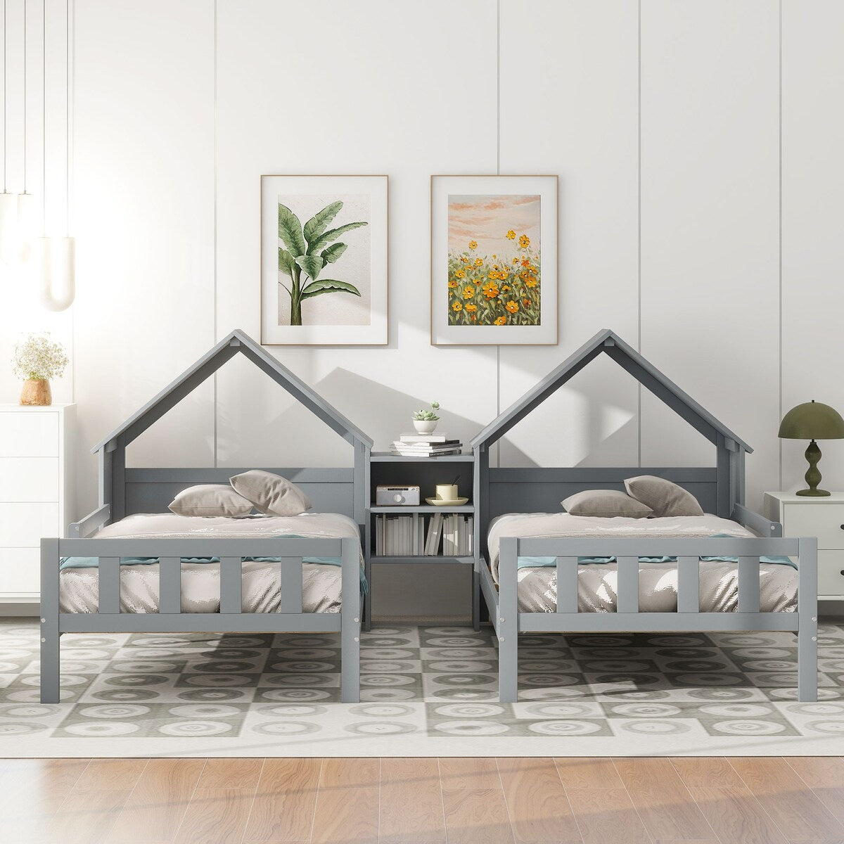 Double Twin Size Platform Bed