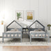Double Twin Size Platform Bed