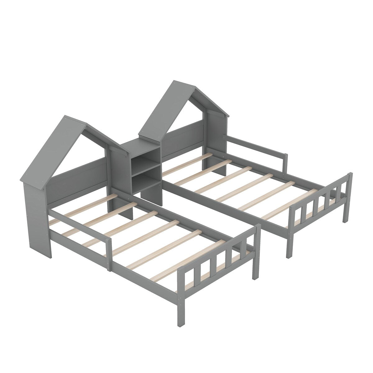Double Twin Size Platform Bed