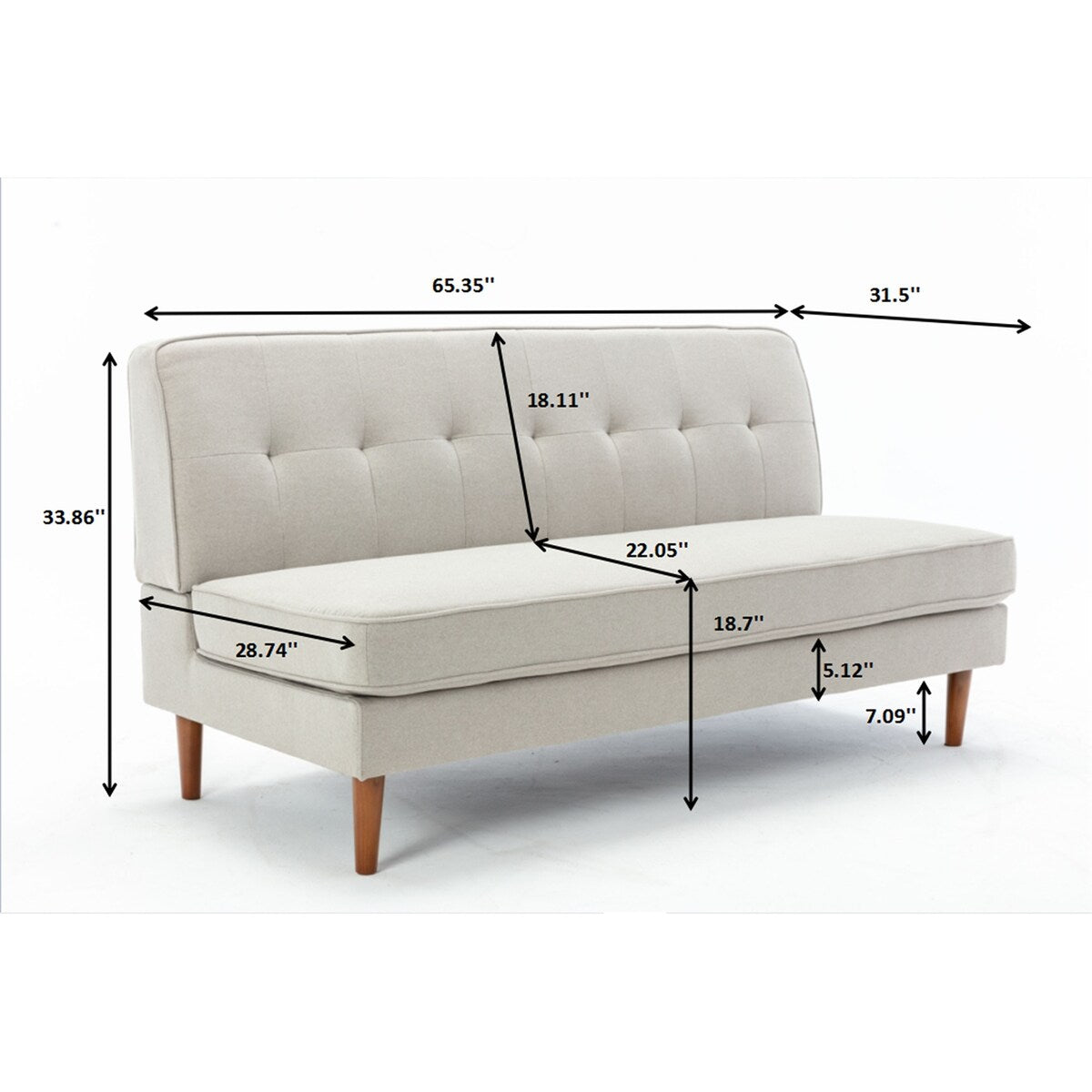 Double seat sofa
