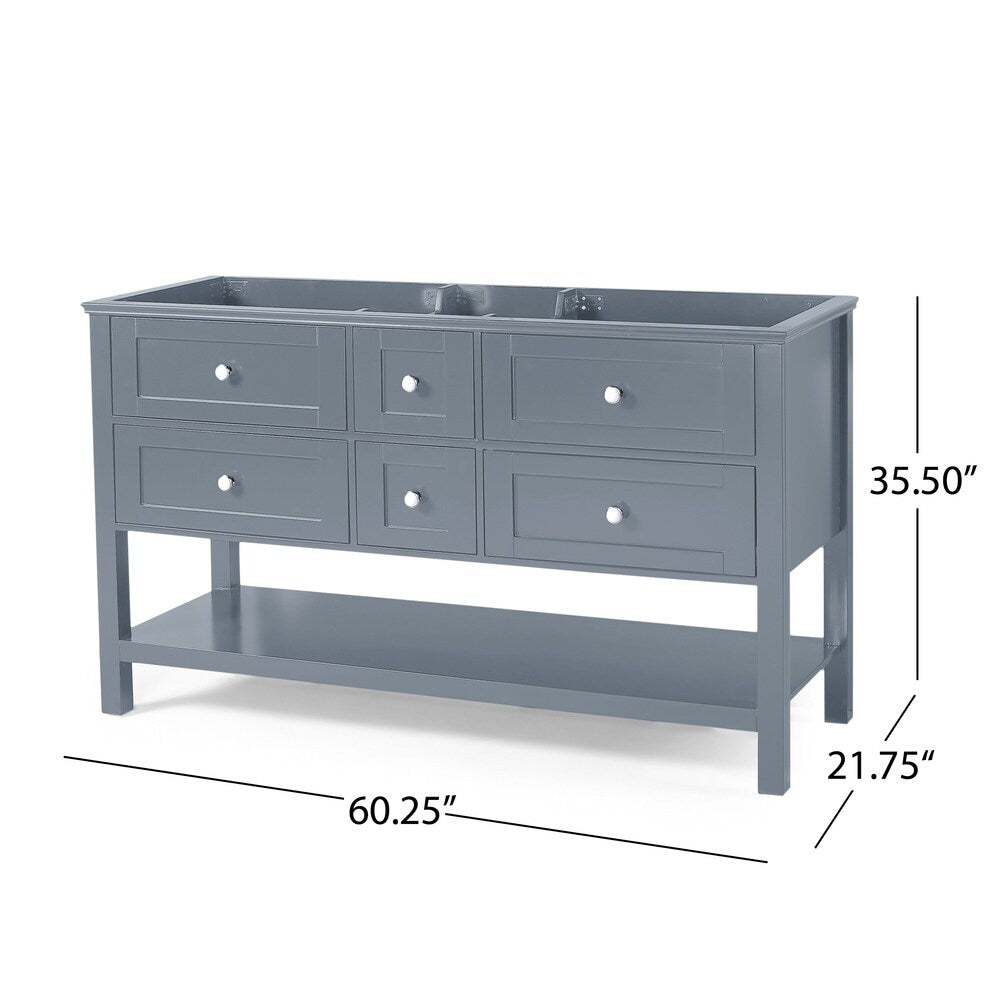 Douvier 60" Wood Bathroom Vanity (Counter Top Not Included) by Christopher Knight Home