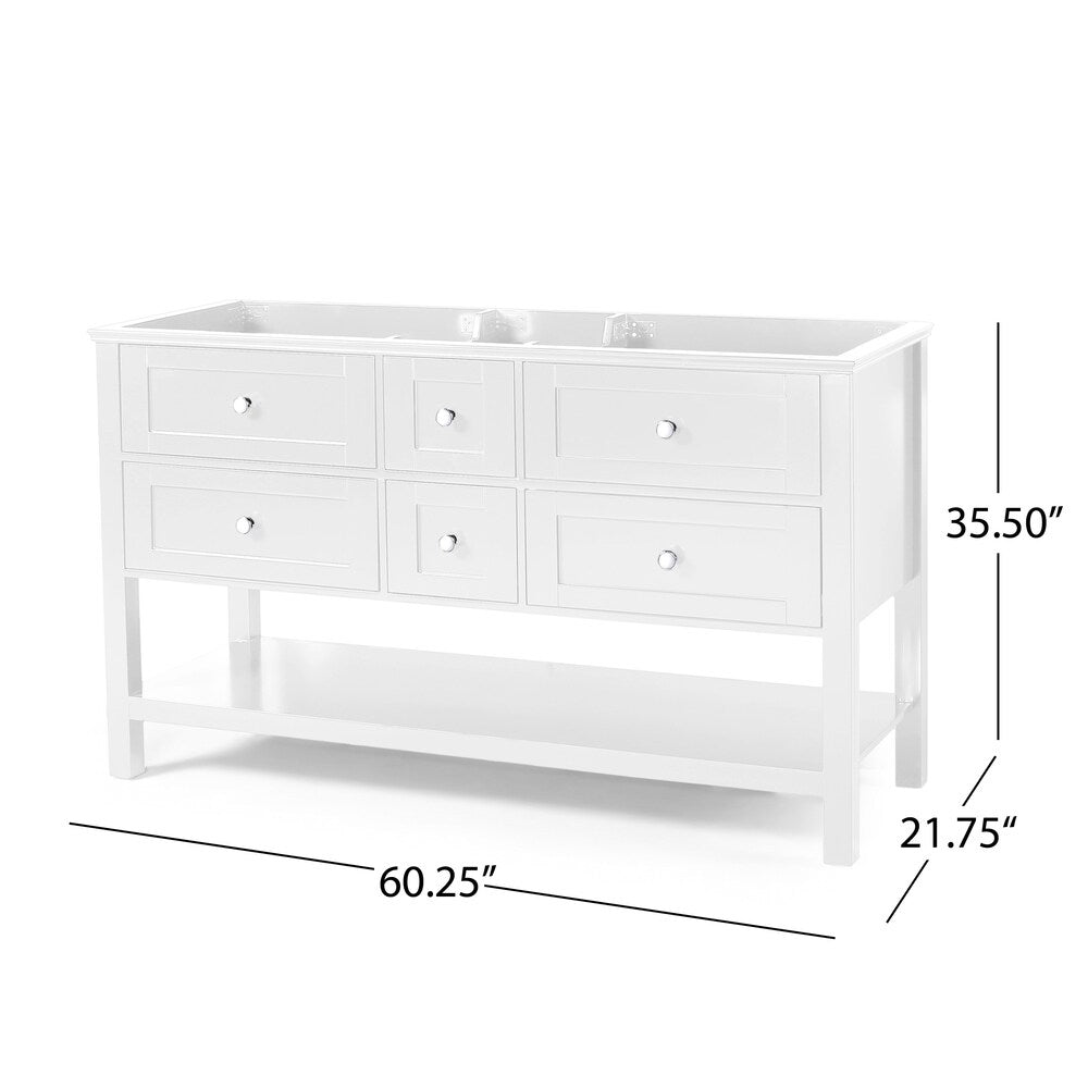 Douvier 60" Wood Bathroom Vanity (Counter Top Not Included) by Christopher Knight Home