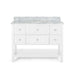 Douvier Contemporary 48" Wood Single Sink Bathroom Vanity with Carrera Marble Top by Christopher Knight Home