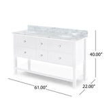 Douvier Wood Double Sink Bathroom Vanity by Christopher Knight Home