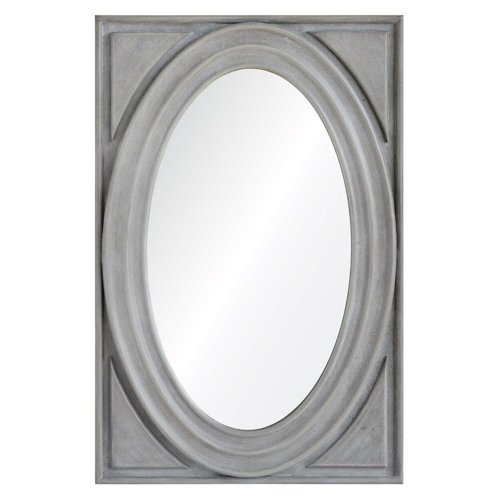Dove Manor Framed Oval Wall Mirror