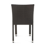 Dover Outdoor Wicker Aluminum Stacking Dining Chair (Set of 2) by Christopher Knight Home