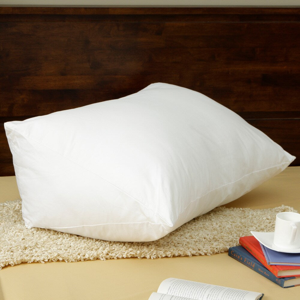 Down Alternative Reading Wedge Pillow - White