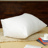 Down Alternative Reading Wedge Pillow - White