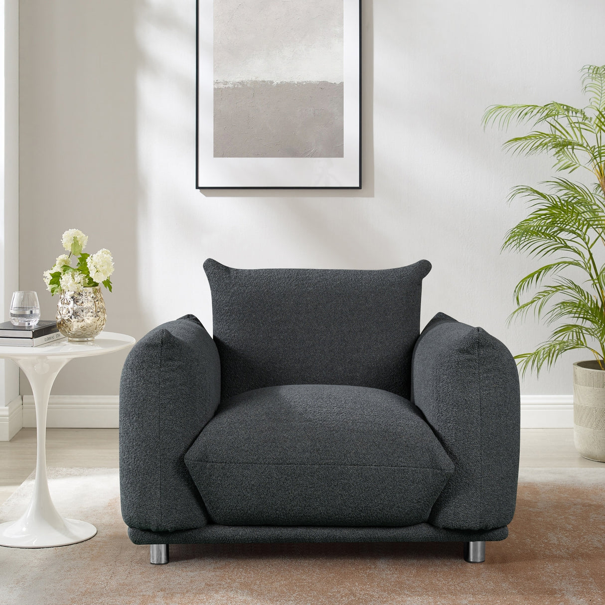 Down-Filled Oversized Accent Armchair