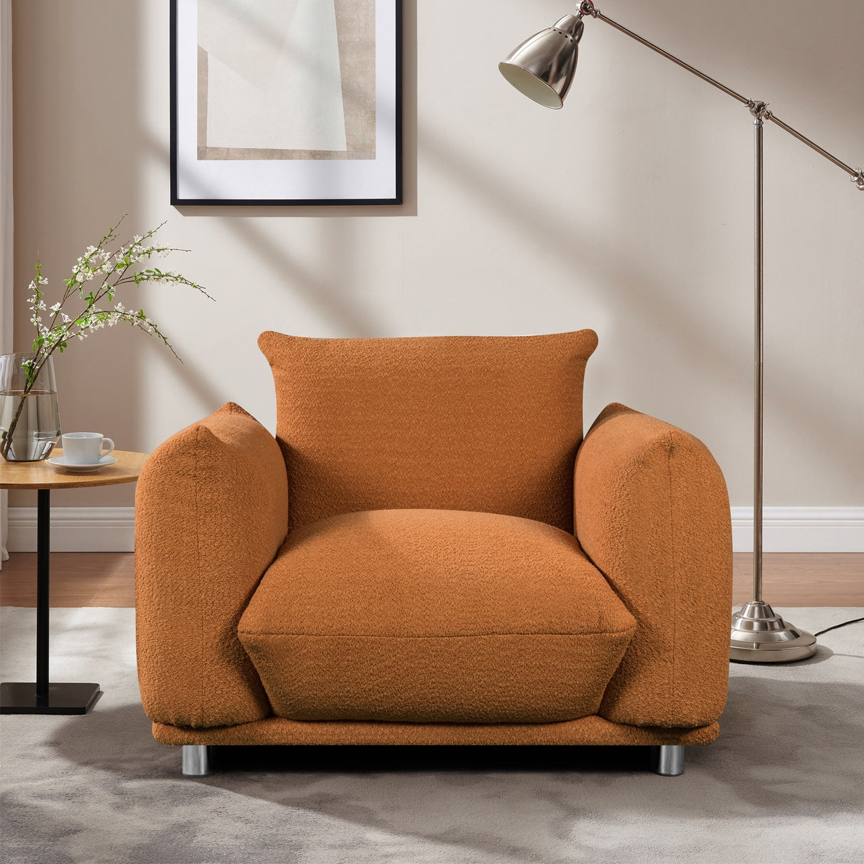 Down-Filled Oversized Accent Armchair