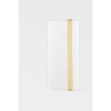 Downing 2-Light LED Wall Sconce with White Shade/Diffuser