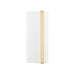 Downing 2-Light LED Wall Sconce with White Shade/Diffuser