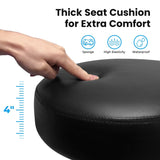 Drafting Chair with Back, Adjustable Foot Rest Rolling Stool, Multi-Purpose Office Desk Chair, Thick Seat Cushion
