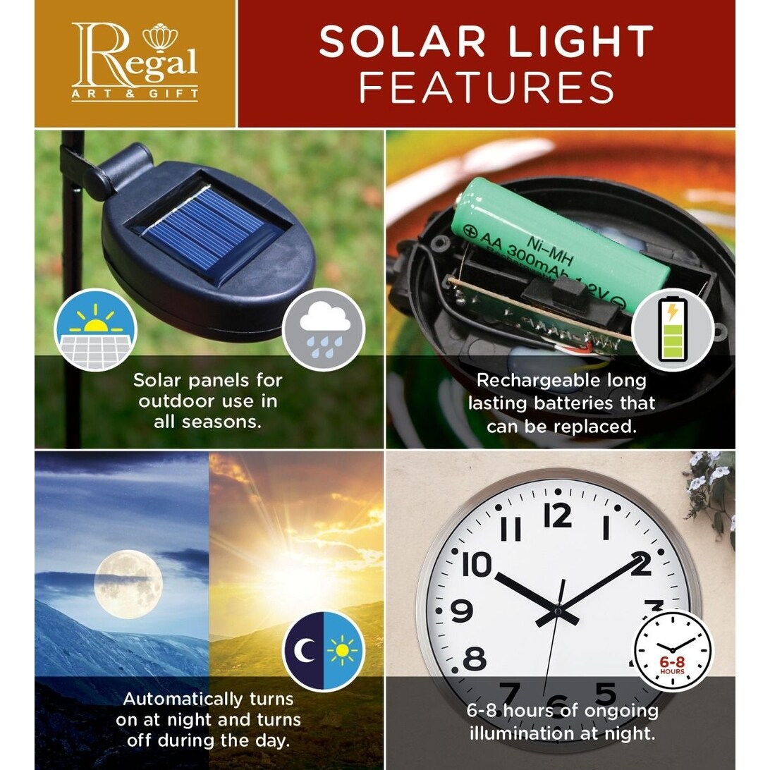 Dragon Solar Stake - Red