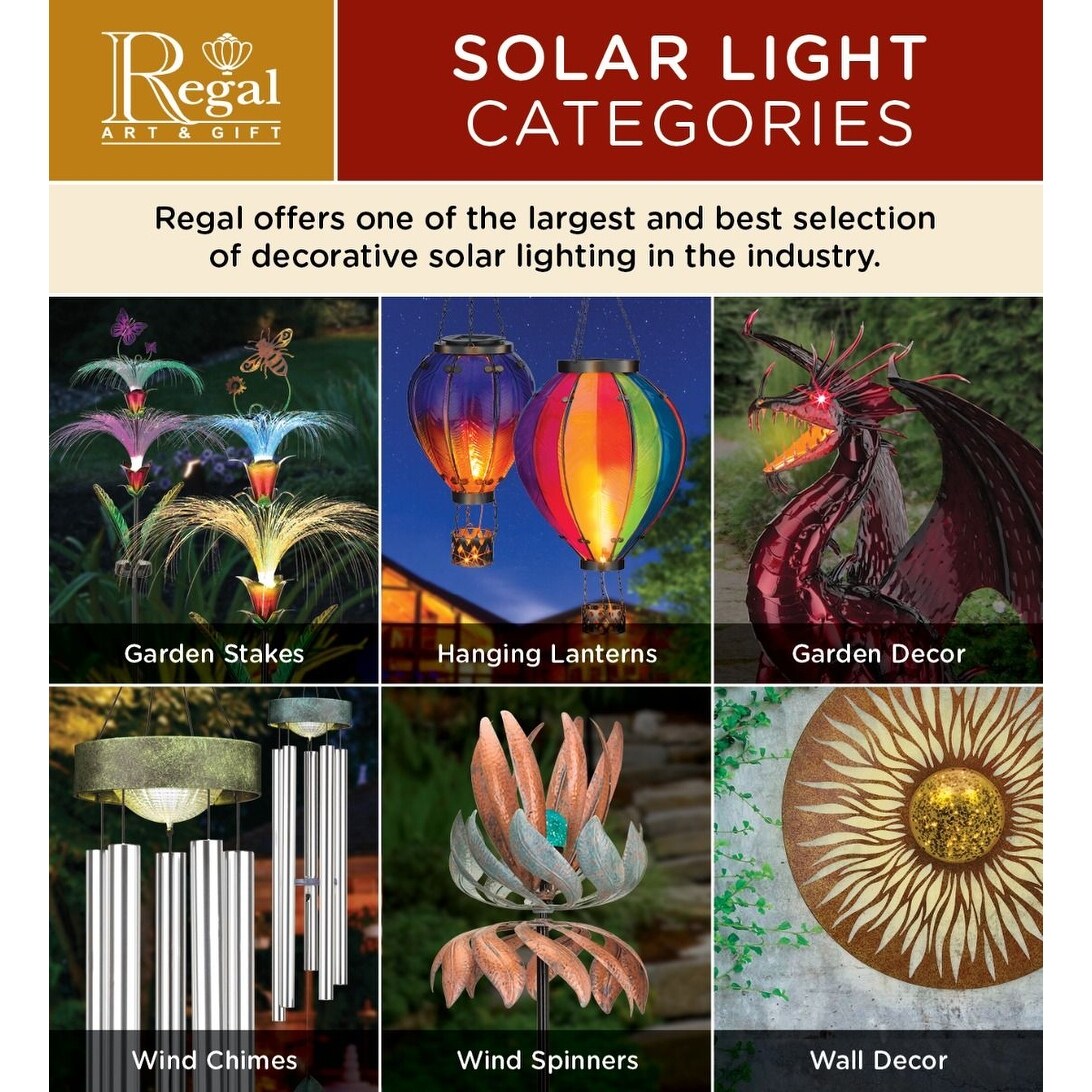 Dragon Solar Stake - Red