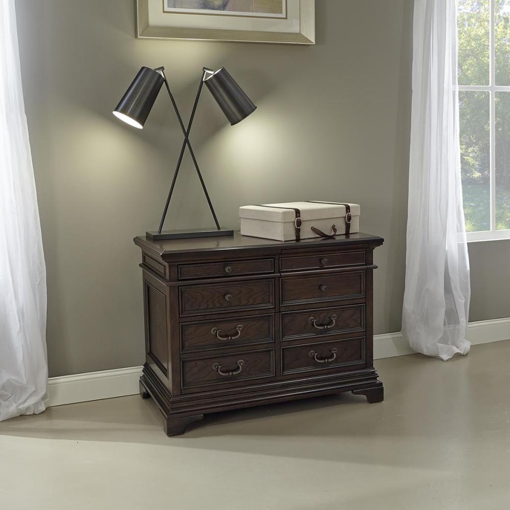 Drake 72-inch Executive Desk, Credenza with Hutch, Lateral File and Chair
