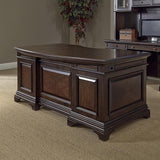 Drake 72-inch Executive Desk, Credenza with Hutch, Lateral File and Chair