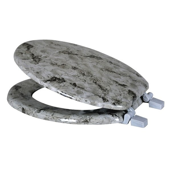 Dream Bath Heavy Duty Round Toilet Seat with non-slip seat and quick-attach easy install hardware