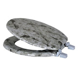 Dream Bath Heavy Duty Round Toilet Seat with non-slip seat and quick-attach easy install hardware