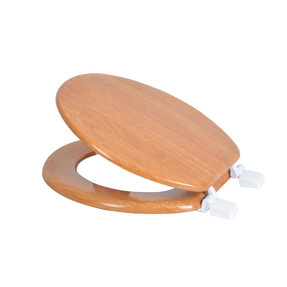 Dream Bath Heavy Duty Round Toilet Seat with non-slip seat and quick-attach easy install hardware
