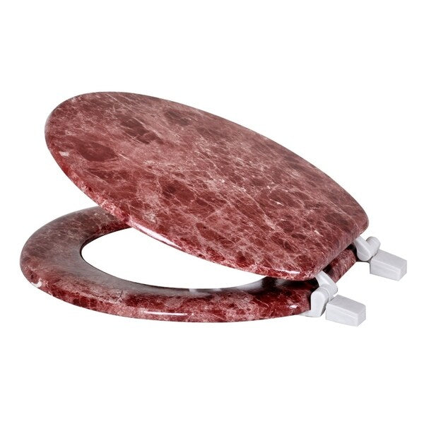 Dream Bath Heavy Duty Round Toilet Seat with non-slip seat and quick-attach easy install hardware