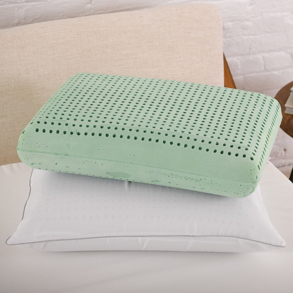 Authentic Comfort Green Tea Ventilated Memory Foam Pillow