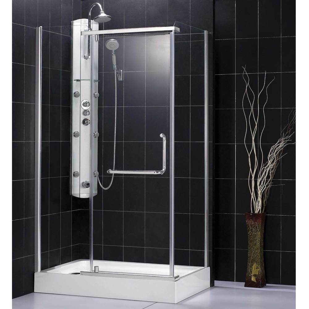 DreamLine 31-inch x 77-inch Panorama Frameless Hinged Shower Enclosure