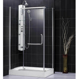 DreamLine 31-inch x 77-inch Panorama Frameless Hinged Shower Enclosure