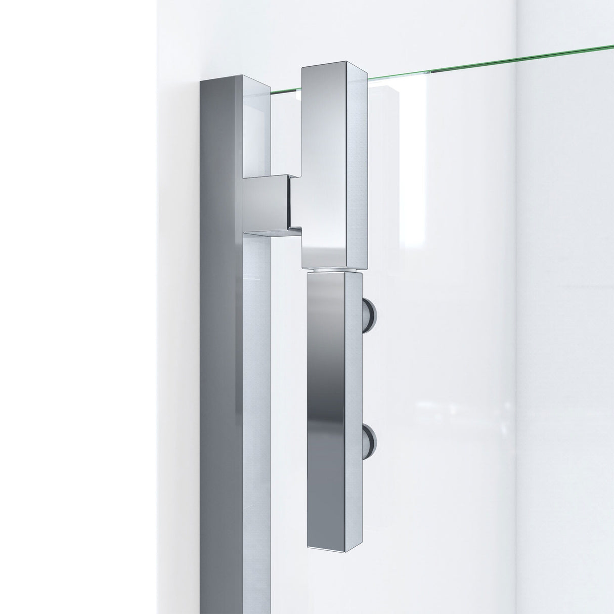 DreamLine Ascend 42 1/2-43 1/2 in. W x 72 in. H Frameless Pivot Shower Door in Satin Black
