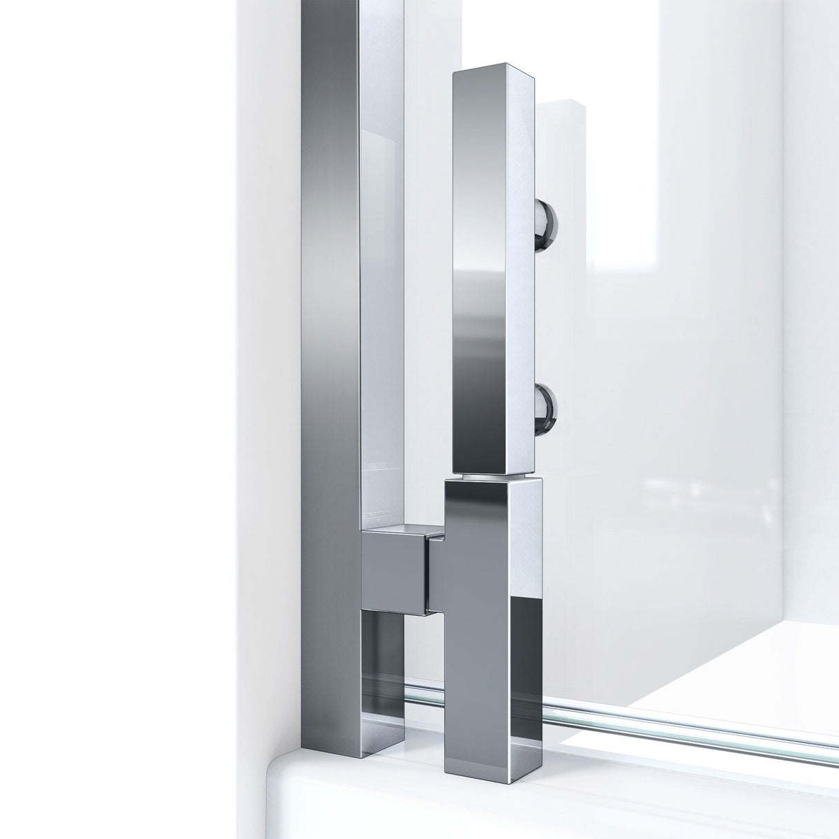 DreamLine Ascend 42 1/2-43 1/2 in. W x 72 in. H Frameless Pivot Shower Door in Satin Black
