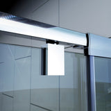 DreamLine Flex 30 in. D x 60 in. W x 74 3/4 in. H Pivot Shower Door and Shower Base Kit - 30" x 60" - 30" x 60"