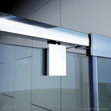 DreamLine Flex 30 in. D x 60 in. W x 74 3/4 in. H Pivot Shower Door and Shower Base Kit - 30" x 60" - 30" x 60"