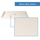 DreamLine Flex 30 in. D x 60 in. W x 74 3/4 in. H Pivot Shower Door and Shower Base Kit - 30" x 60" - 30" x 60"